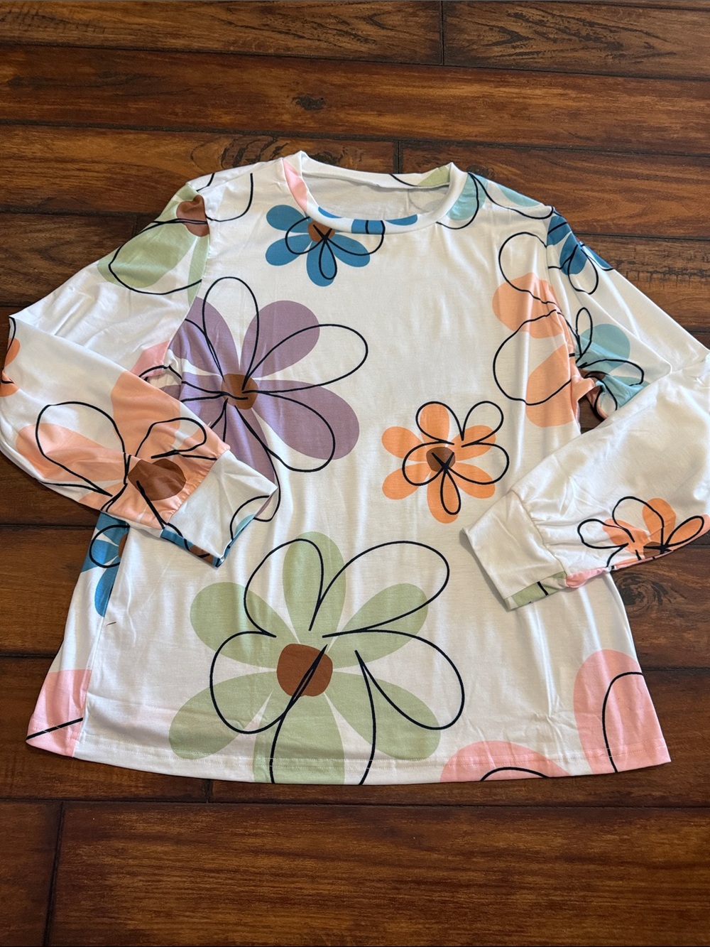 Floral NWOT Multicolor Long-Sleeve Women’s Top
